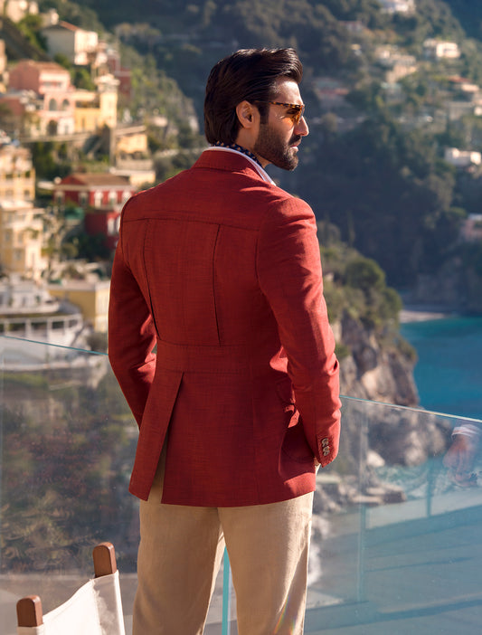 RUST CLASSIC TWO BUTTONS JACKET