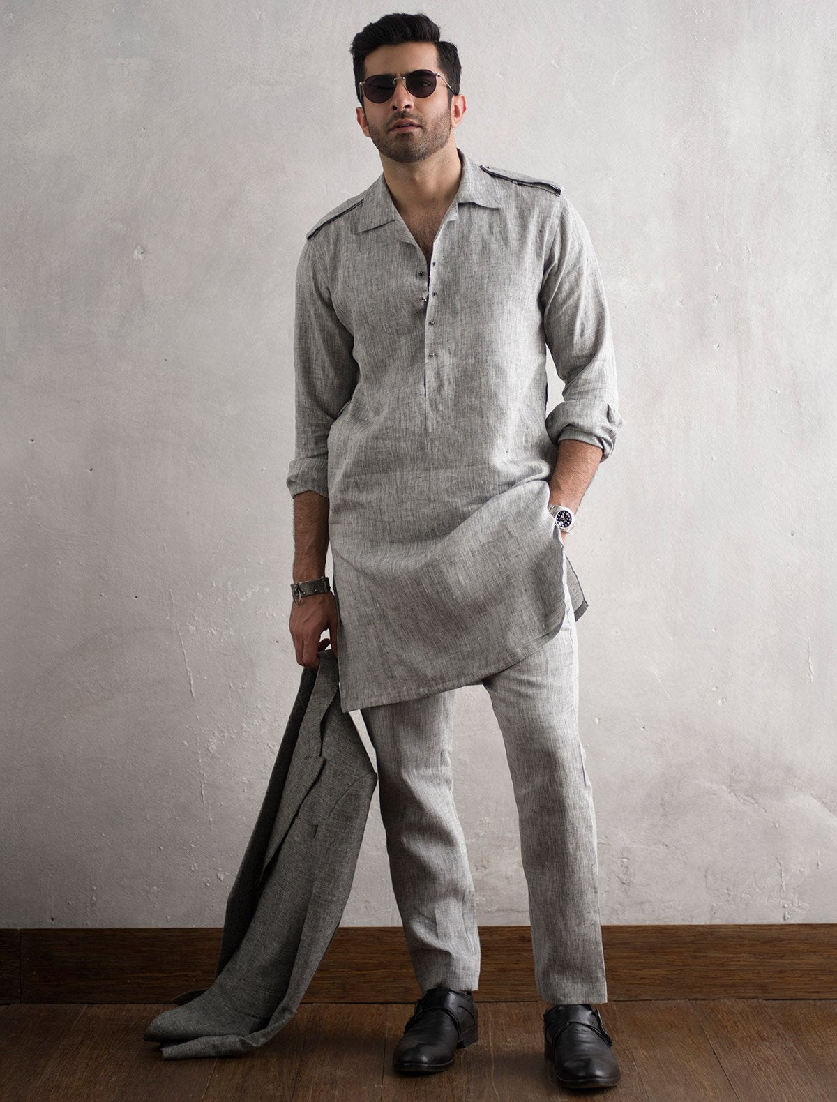 Stand Collar Collar Wala Kurta Pajama New Trends Collar Neck Kurta