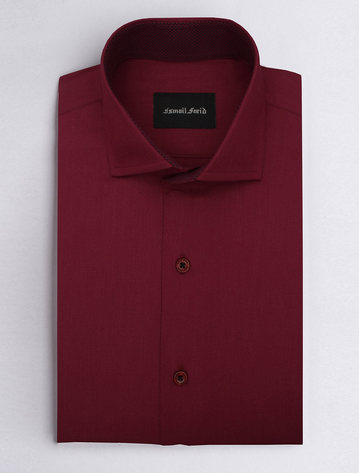 MAROON TEXTURED SHIRT Ismail Farid MAROON TEXTURED SHIRT Ismail Farid