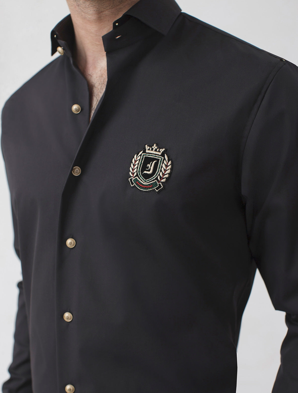 BLACK MONOGRAM SHIRT Ismail Farid BLACK MONOGRAM SHIRT Ismail Farid