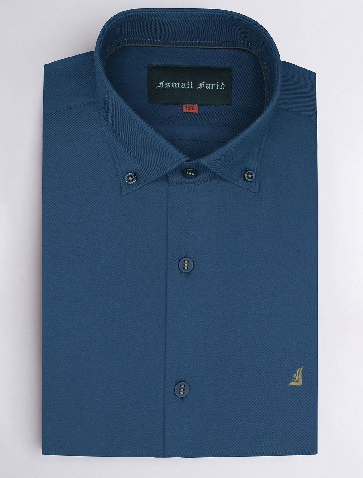 BLUE BUTTON DOWN COLLAR SHIRT Ismail Farid BLUE BUTTON DOWN COLLAR SHIRT Ismail Farid