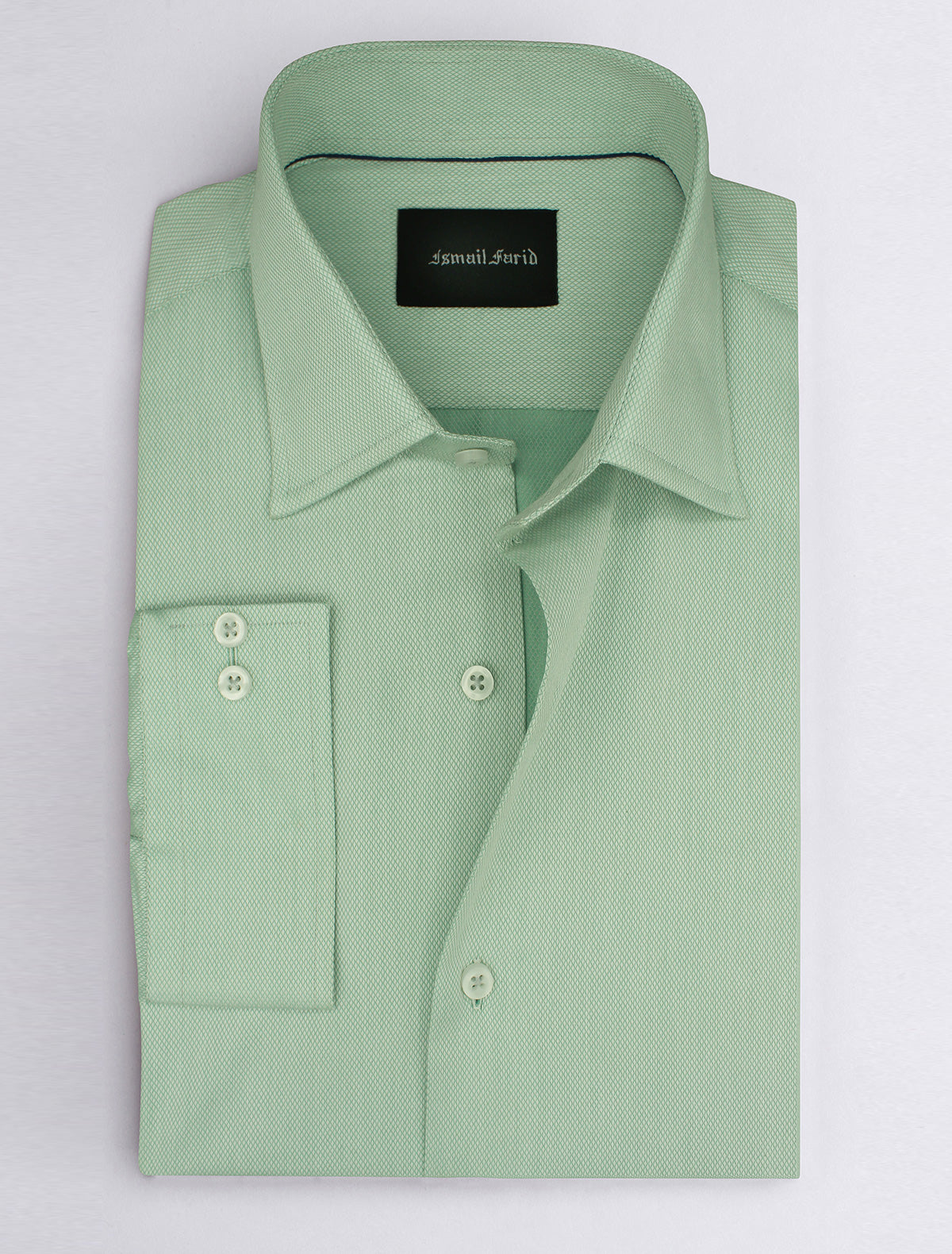 LIGHT GREEN BUSINESS WEAR SHIRT Ismail Farid LIGHT GREEN BUSINESS WEAR SHIRT Ismail Farid
