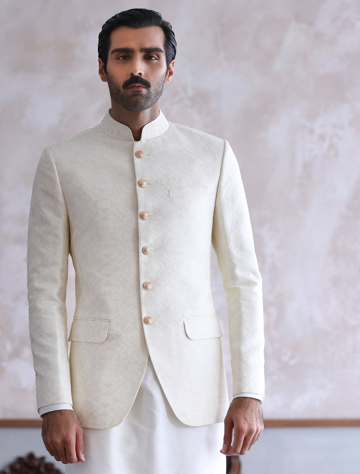 Ismail Farid Off White Coat Sale Off White Blazer With Shirt