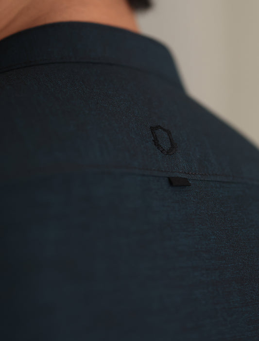 TEAL TEXTURED KAMEEZ SHALWAR