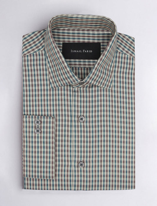 BROWN CHECKERED SHIRT