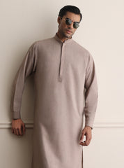 BEIGE TEXTURED KAMEEZ SHALWAR