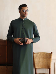 GREEN ACCESSORY DETAILED - LIMITED EDITION KAMEEZ SHALWAR