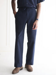 NAVY LINEN PANT