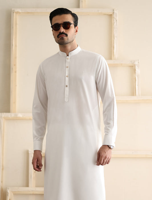 CLASSIC WHITE KAMEEZ SHALWAR