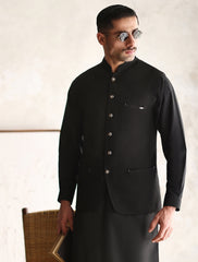 BLACK CLASSIC WAISTCOAT