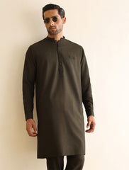 GREEN TEXTURED KURTA PAJAMA