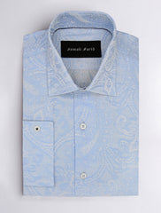 SKY BLUE PAISLEY SHIRT