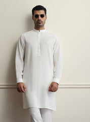 OFF-WHITE COTTON SILK KURTA PAJAMA