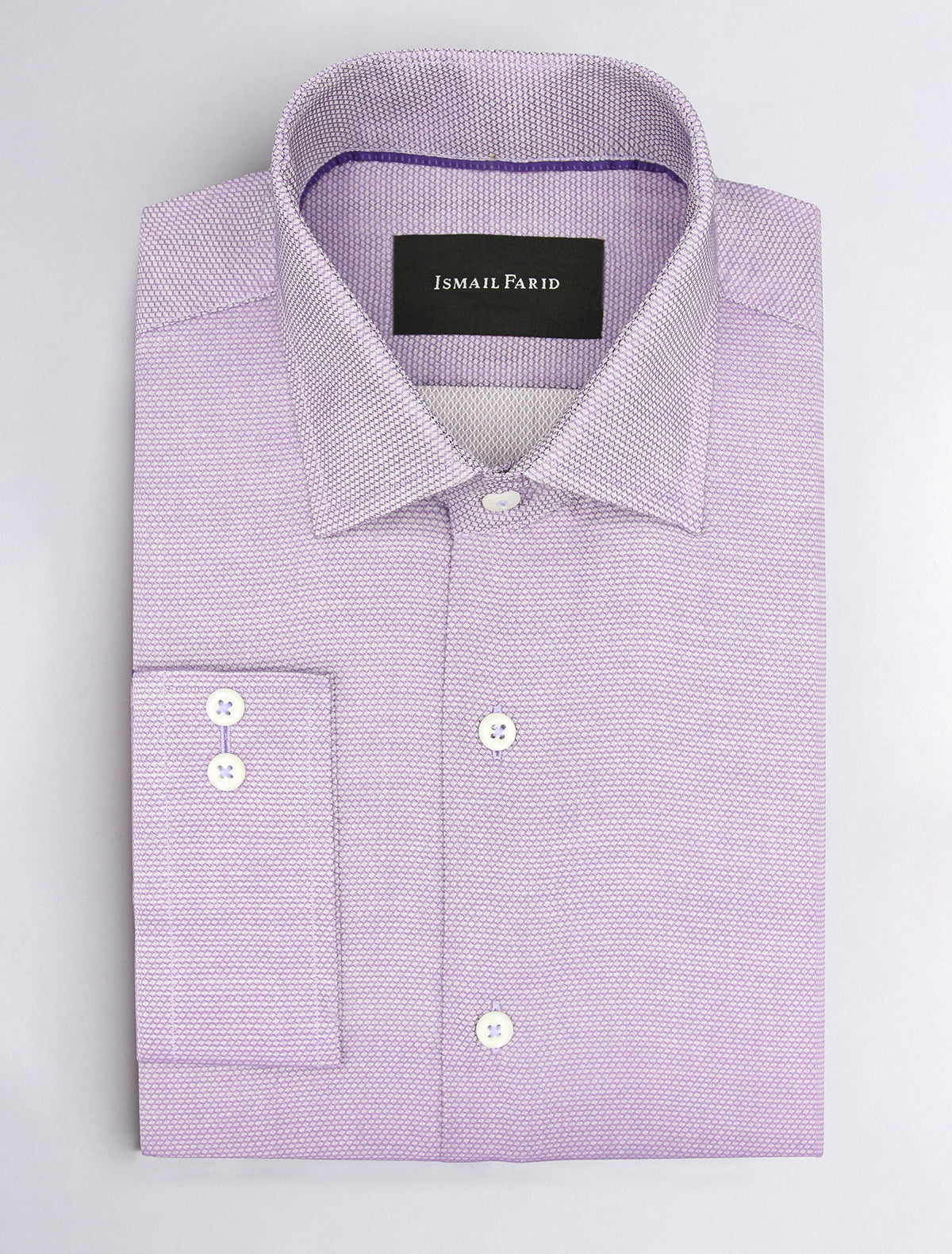 PURPLE MESH PATTERN SHIRT