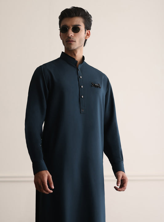 TEAL BLUE LIMITED EDITION KAMEEZ SHALWAR
