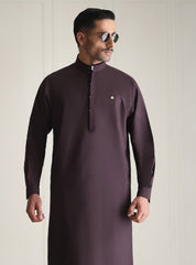 PURPLE GOLD DETAILED KAMEEZ SHALWAR