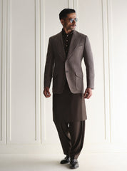 BROWN TWO BUTTONS BLAZER