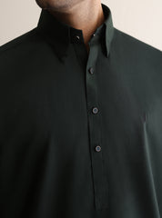 GREEN TEXTURED KAMEEZ SHALWAR