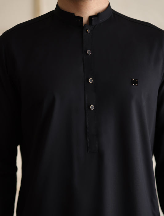 BLACK DESIGNER KURTA PAJAMA