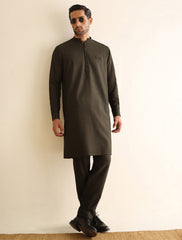 GREEN TEXTURED KURTA PAJAMA