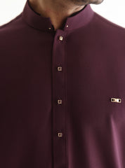 PURPLE TEXTURED KURTA PAJAMA