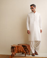 OFF-WHITE CLASSIC KAMEEZ SHALWAR