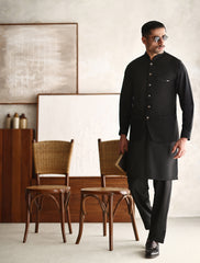 BLACK CLASSIC WAISTCOAT