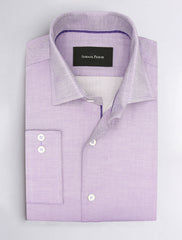 PURPLE MESH PATTERN SHIRT
