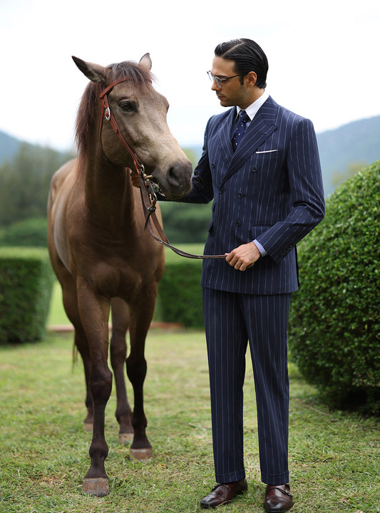 BLUE CLASSIC DOUBLE BREASTED SUIT