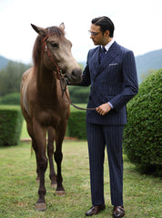 BLUE CLASSIC DOUBLE BREASTED SUIT