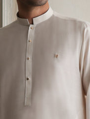 CREAM COTTON SILK KURTA PAJAMA