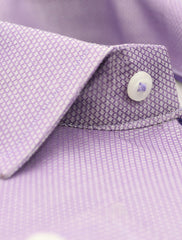 PURPLE MESH PATTERN SHIRT