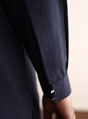 DENIM BLUE TEXTURED KAMEEZ SHALWAR