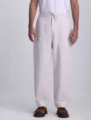 OFF-WHITE LINEN OVERSHIRT