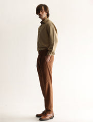 LIGHT BROWN LINEN SHIRT