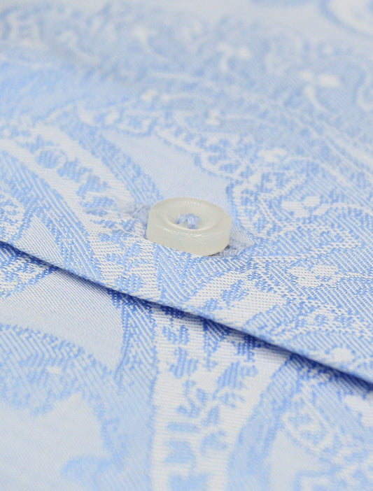 SKY BLUE PAISLEY SHIRT