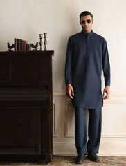 CLASSIC NAVY KURTA PAJAMA