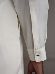 CREAM TEXTURED KURTA PAJAMA