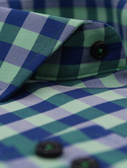 BLUE GREEN CHECKERED SHIRT