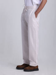 OFF-WHITE LINEN OVERSHIRT