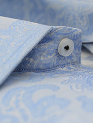 SKY BLUE PAISLEY SHIRT