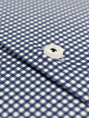 BLUE MICRO CHECK SHIRT