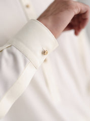CREAM – OXFORD TEXTURED KAMEEZ SHALWAR