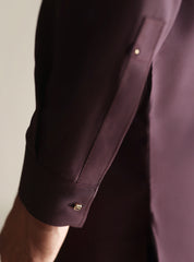 PURPLE TEXTURED KURTA PAJAMA
