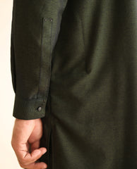 GREEN TEXTURED KURTA PAJAMA