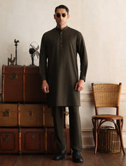 OLIVE GREEN KURTA PAJAMA
