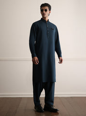 TEAL BLUE LIMITED EDITION KAMEEZ SHALWAR