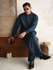 RICH TEAL BLUE KAMEEZ SHALWAR