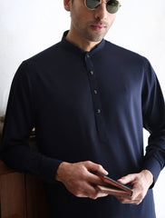 CLASSIC NAVY BLUE KAMEEZ SHALWAR