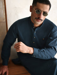 RICH TEAL BLUE KAMEEZ SHALWAR